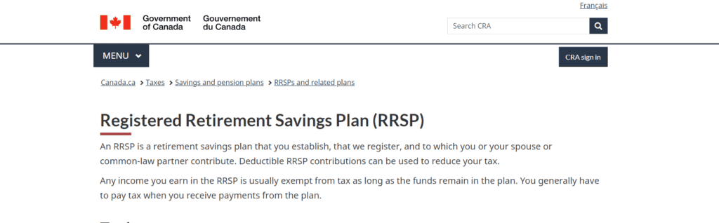 How to use RRSP