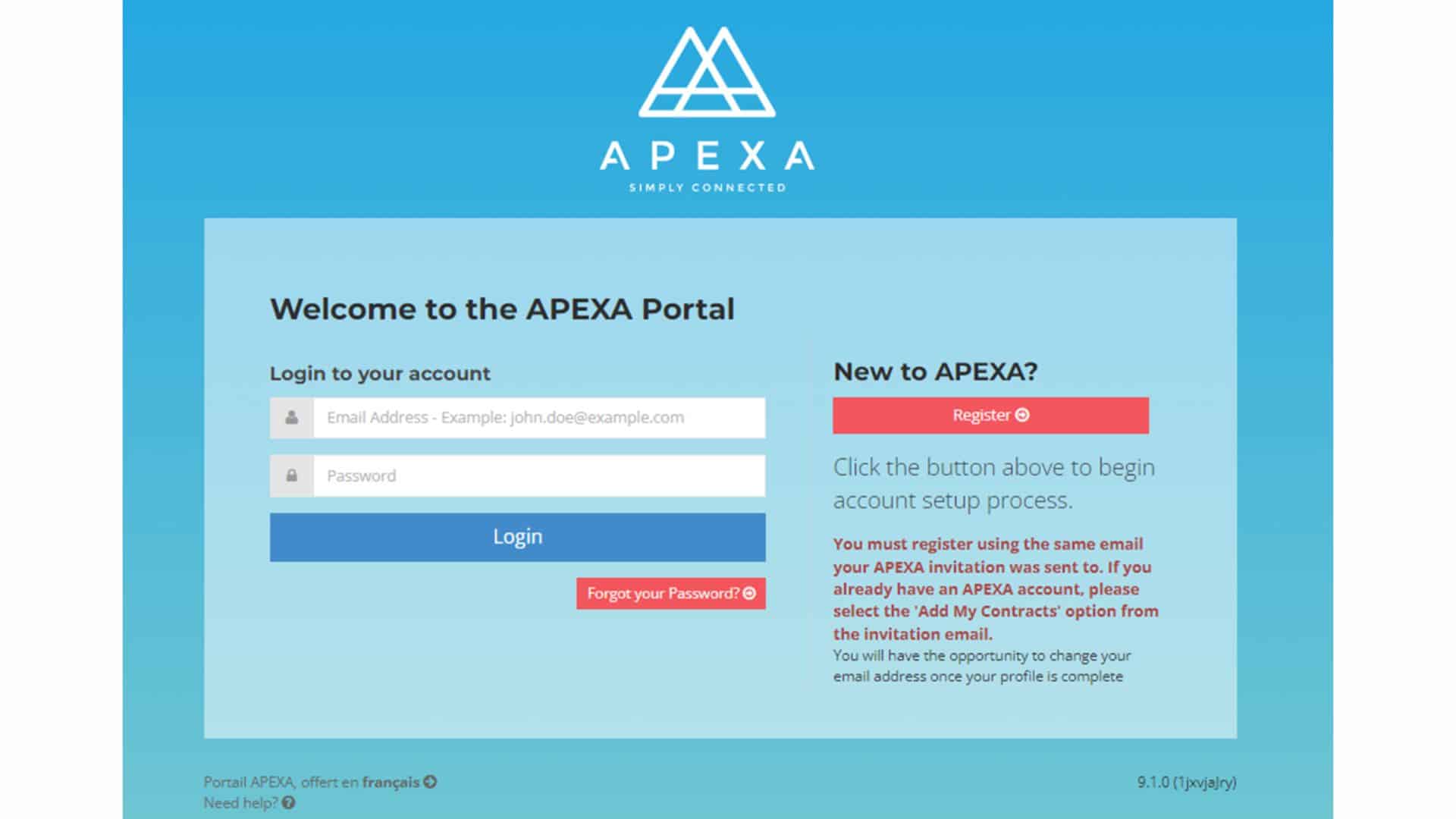 Apply AiF Contract on Apexa