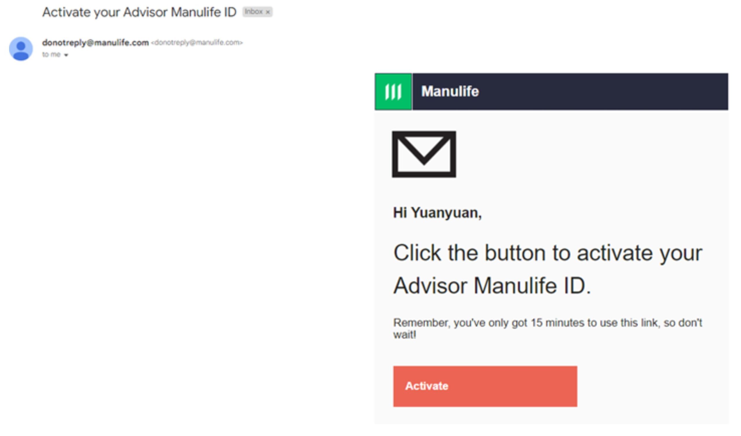 Activate Advisor Manulife ID