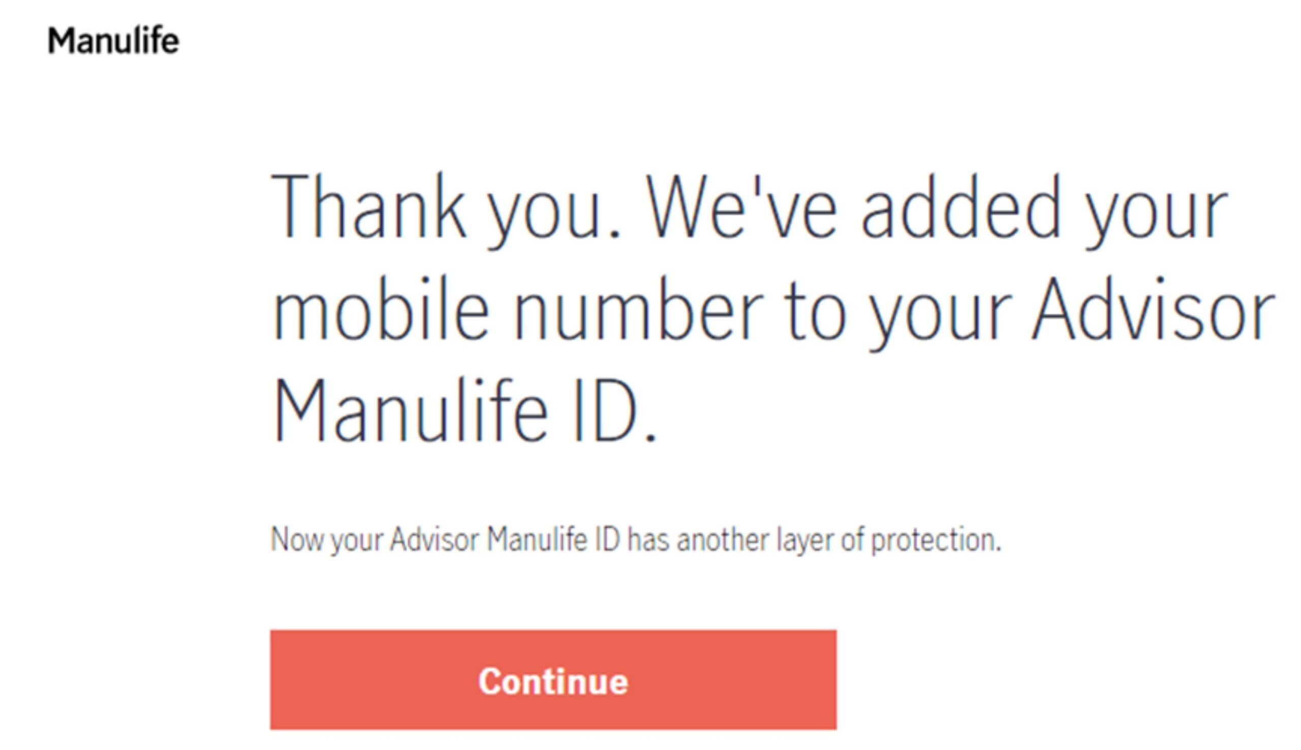 Activate Advisor Manulife ID