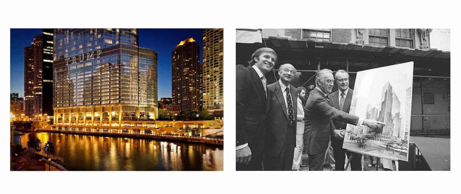 This image shows Trump's early years as an investor who follows in his father's footsteps