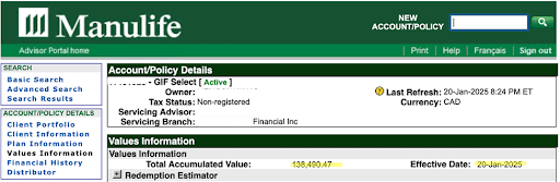 Sue Manulife Investment Return Demonstration 2