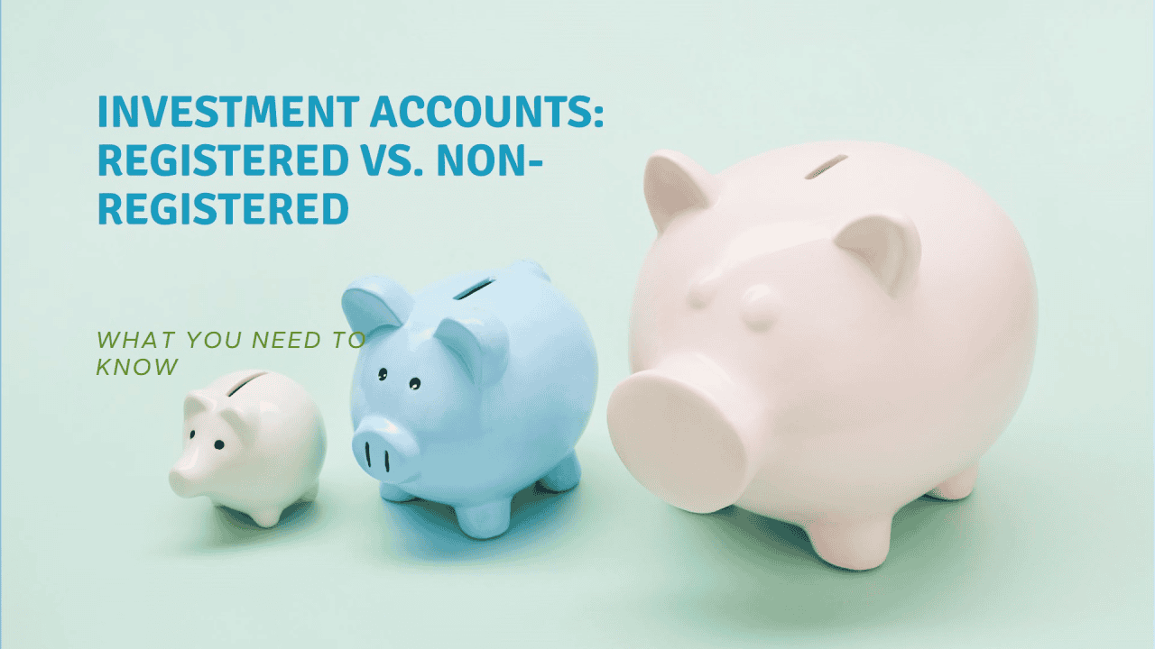Three piggy banks of different sizes symbolizing investment growth in TFSA vs non-registered accounts.